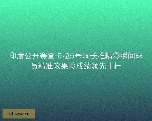 印度公开赛查卡拉5号洞长推精彩瞬间球员精准攻果岭成绩领先十杆